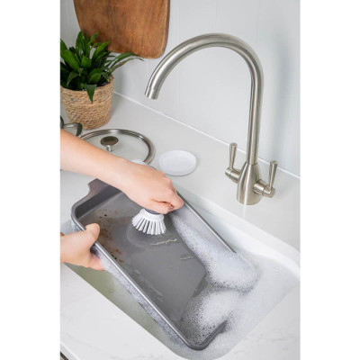 Щітка для миття посуду KitchenAid Sinkware, 9 см, білий (KEG195OSBA)