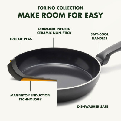 Вок GreenPan Torino, 28 см, 3,6 л з керамічним покриттям (CC001695-001)