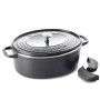 Гусятниця з кришкою GreenPan Featherweights, 25 см, 6,2 л з керамічним покриттям, чорний (CC002222-001)