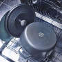 Каструля з кришкою GreenPan Featherweights, 26 см, 5,3 л з керамічним покриттям, чорний (CC004829-001)