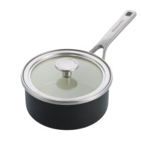 Ківш з кришкою KitchenAid Steel Core, 20 см, 2,4 л, матовий чорний (CC005999-001)