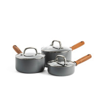 Набор ковшей с крышками GreenPan Mayflower Pro, 16/18/20 см, 1,05/2,1/3,1 л с керам. покрытием (CC005410-001)