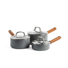 Набір ковшів з кришками GreenPan Mayflower Pro, 16/18/20 см, 1,05/2,1/3,1 л з керам. покриттям (CC005410-001)