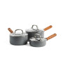 Набір ковшів з кришками GreenPan Mayflower Pro, 16/18/20 см, 1,05/2,1/3,1 л з керам. покриттям (CC005410-001)