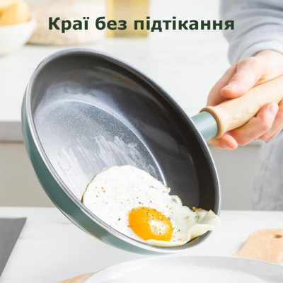 Сковорода GreenPan Mayflower, 24 см з керамічним покриттям, небесно-голубий (CC001668-001)
