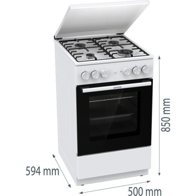 Плита комбінована Gorenje GK5A22WH