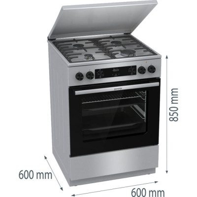 
              Плита комбінована Gorenje GKS6C71XF
                          