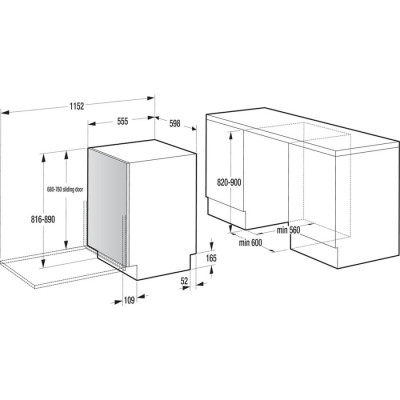 Вбудована посудомийна машина Gorenje GV673A65