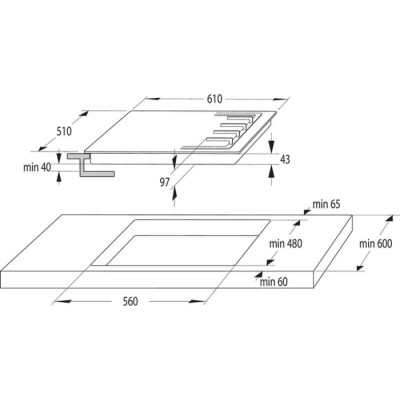 Варочная поверхность газовая GORENJE GGT641KB