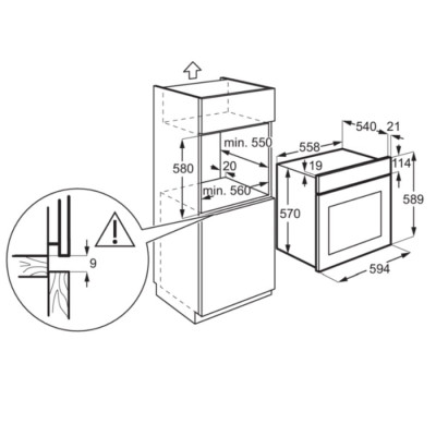 Духовой шкаф электрический Electrolux EOD5F70BX