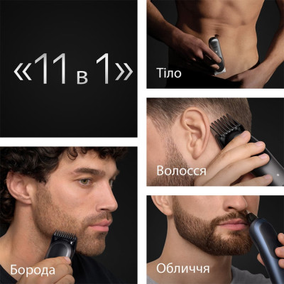 Триммер BRAUN AIO 7540 — універсальний догляд для бороди та волосся