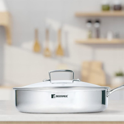 Сотейник з кришкою Bergner Steelblue, 28 см (BG-33224-BL)