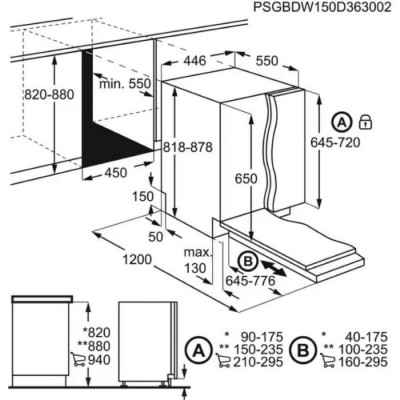 Посудомоечная машина встроенная Electrolux EEA71210L