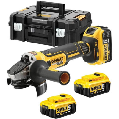 Шлифмашина угловая - болгарка бесщеточная аккумуляторная DeWALT DCG405P3