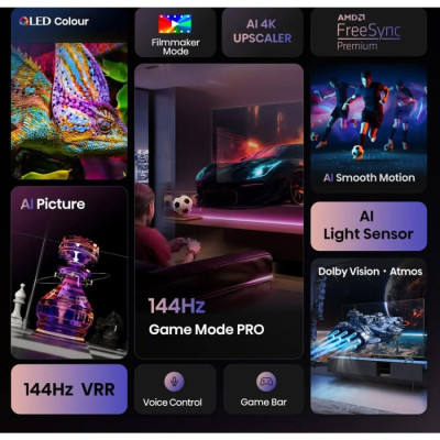 Телевізор Hisense QLED 43E7Q PRO