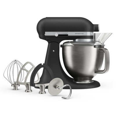 Кухонна машина KitchenAid Artisan Plus 4,7 л 5KSM50PKVEBK з відкидним блоком, чорний чавун