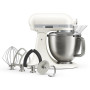 Кухонна машина KitchenAid Artisan Plus 4,7 л 5KSM50PKVEPL з відкидним блоком, біла порцеляна