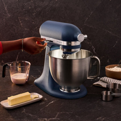 Кухонна машина KitchenAid Artisan Plus 4,7 л 5KSM50PKVEWB з відкидним блоком, дика чорниця