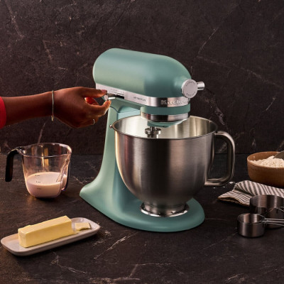 Кухонна машина KitchenAid Artisan Plus 4,7 л 5KSM50PKVEMJ з відкидним блоком, м'ятний коктейль