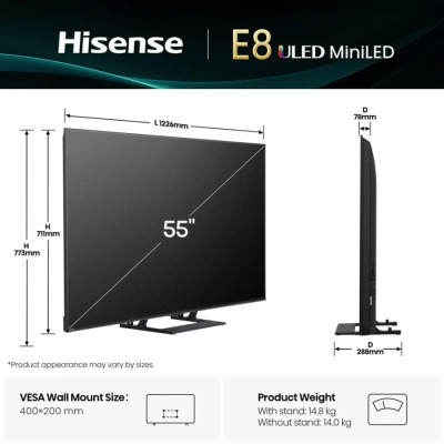 Телевізор Hisense MiniLED 55E8Q