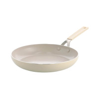 Сковорода KitchenAid АС, 24 см, з керамічним покриттям, кремовий (CC009715-001)
