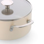 Каструля з кришкою KitchenAid АС, 24 см, 4,91 л, з керам покриттям, кремовий (CC009738-001)