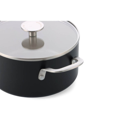 Сотейник з кришкою KitchenAid АС, 28 см, 4,28 л, з керам покриттям, матовий чорний (CC010431-001)