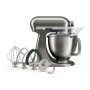 Кухонная машина KitchenAid Artisan Plus 4,7 л 5KSM50PKVEMS с откидным блоком, серебряный медальон