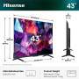 Телевізор Hisense QLED 43E7S PRO