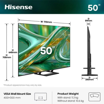 Телевізор Hisense MiniLED 50E8S