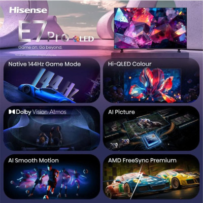 Телевізор Hisense QLED 55E7S PRO