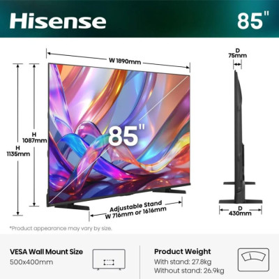Телевизор Hisense QLED 85E7S