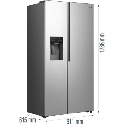 Холодильник Side-by-Side GORENJE NRS917E61X