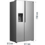 Холодильник Side-by-Side GORENJE NRS917E61X