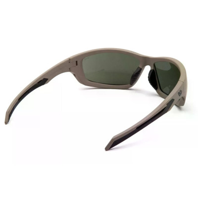 Окуляри Venture Gear Tactical Howitzer Tan (forest gray) Anti-Fog, чорно-зелені в пісочній оправі