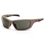 Окуляри Venture Gear Tactical Howitzer Tan (forest gray) Anti-Fog, чорно-зелені в пісочній оправі