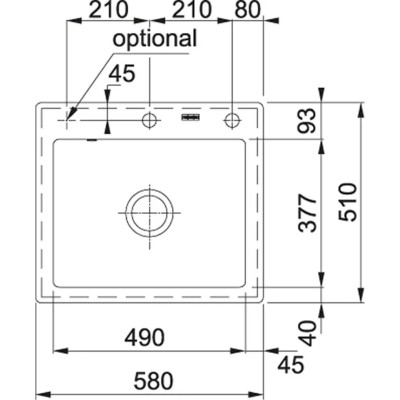 Мийка Franke MTK 610-58 124.0335.851 онікс