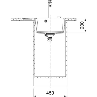 Мийка Franke Centro CNG 611-62 TL 114.0630.453 сірий камінь