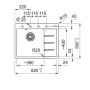 Мийка Franke Centro CNG 611-62 TL 114.0630.463 онікс