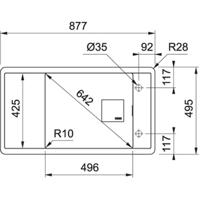 Мийка Franke FSG 611 (114.0652.657) білий