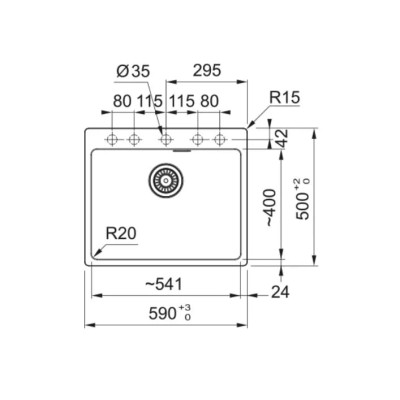 Мийка Franke MRG 610-54 FTL 114.0668.902 онікс