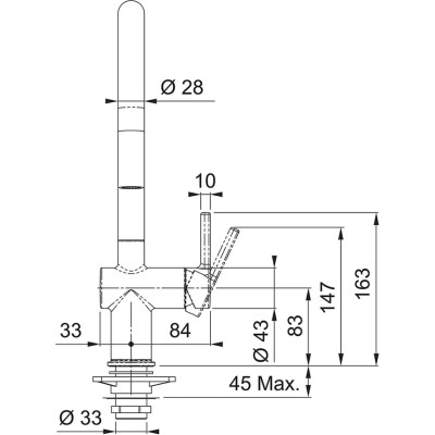 Змішувач Franke Active J 115.0653.404 чорний матовий