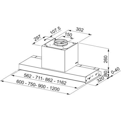 Витяжка Franke FSTS DRIP-FREE 60 X 305.0702.609 нержавіюча сталь