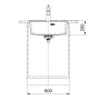 Мийка Franke MRG 610-52 TL 114.0716.704 сірий сланець