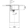 Мийка Franke UBG 611-62 114.0716.708 сірий сланець