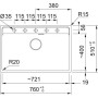 Мийка Franke MRG 610-72 TL 114.0720.005 сірий камінь