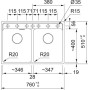Мийка Franke MRG 620 TL 114.0720.008 онікс