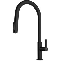 Смеситель Franke Maris Slim J Clear Water 120.0730.911 черный матовый