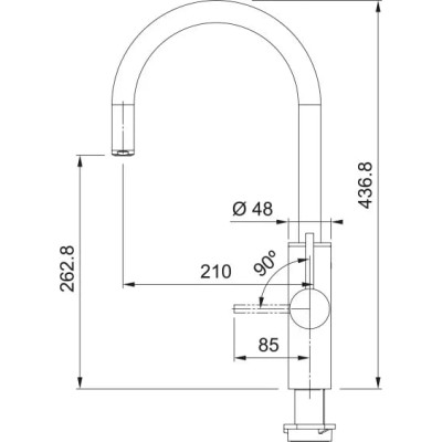Змішувач Franke Mythos Water Hub 160.0731.752 чорний матовий
