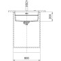 Мийка Franke KNG 110-52 125.0750.727 сірий сланець